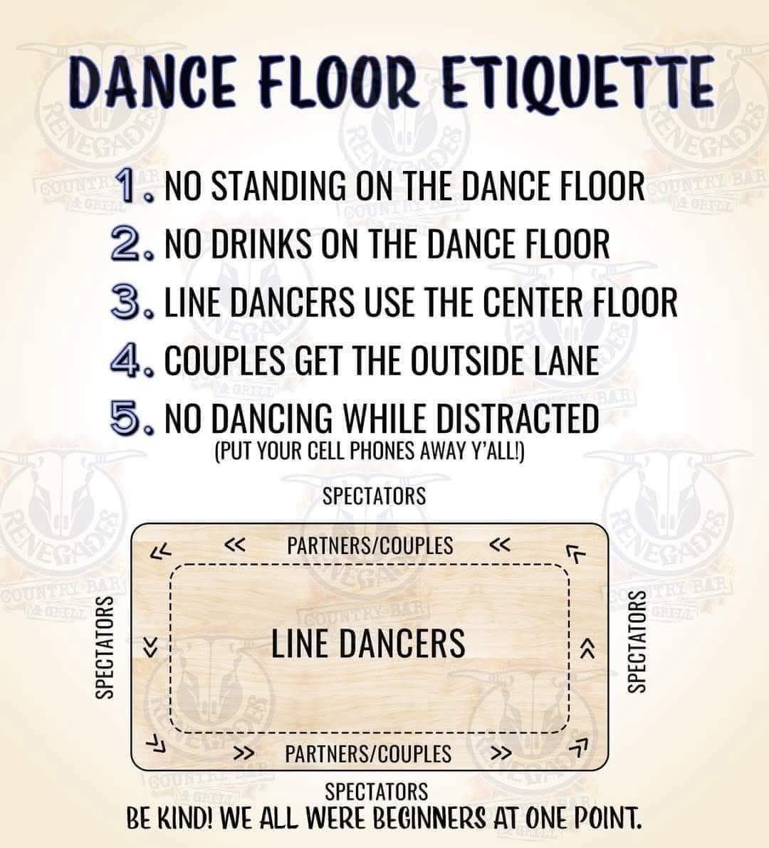 Dance Floor Etiquette